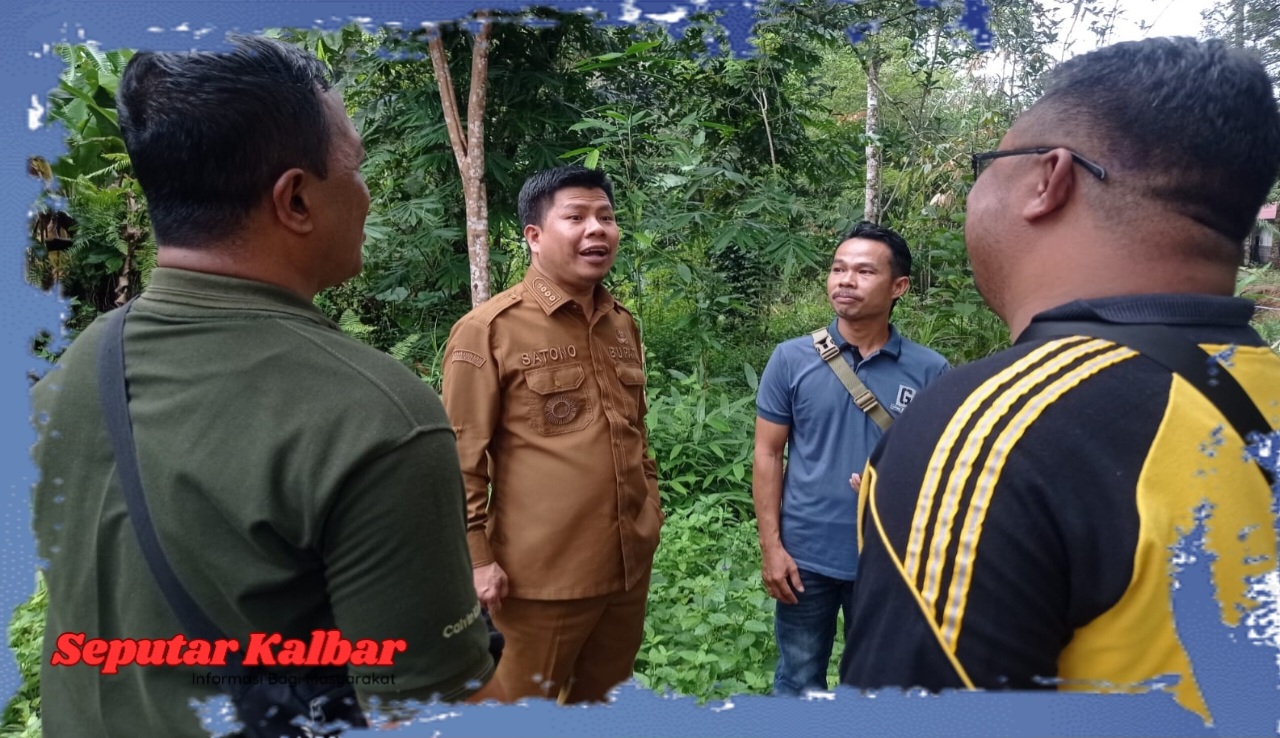 Bupati Sambas Tinjau Jembatan Roboh di Desa Kaliau’