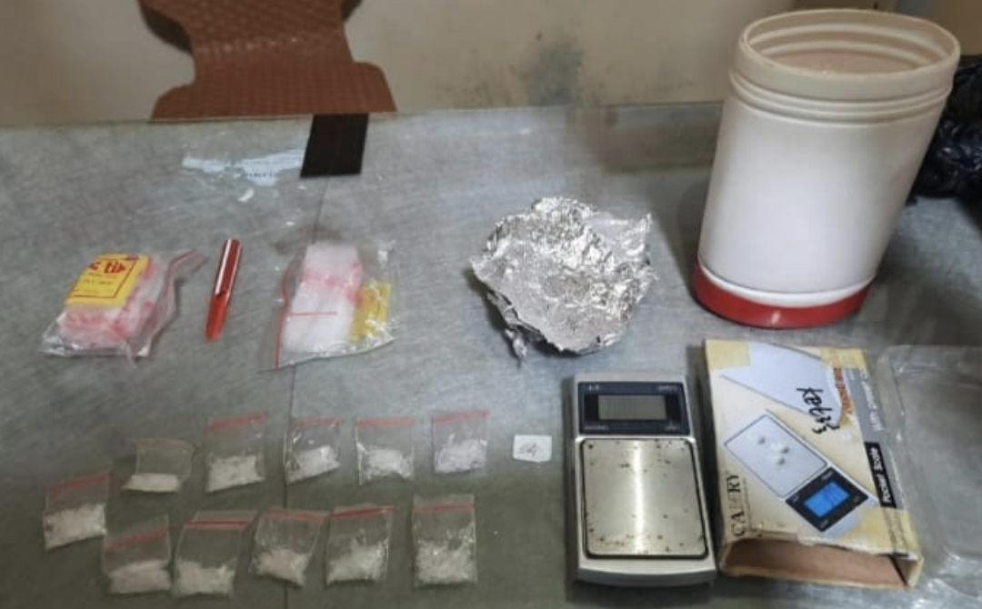 Barang bukti yang diamankan Satresnarkoba Polres Sambas usai pelaku H ditangkap.