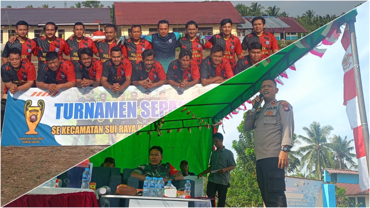 Turnamen Sepak Bola Kapolsek CUP Sungai Raya dalam rangka HUT RI Ke-78