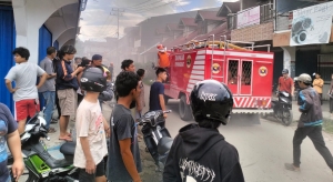 Tiga Unit Ruko di Pemangkat Terbakar