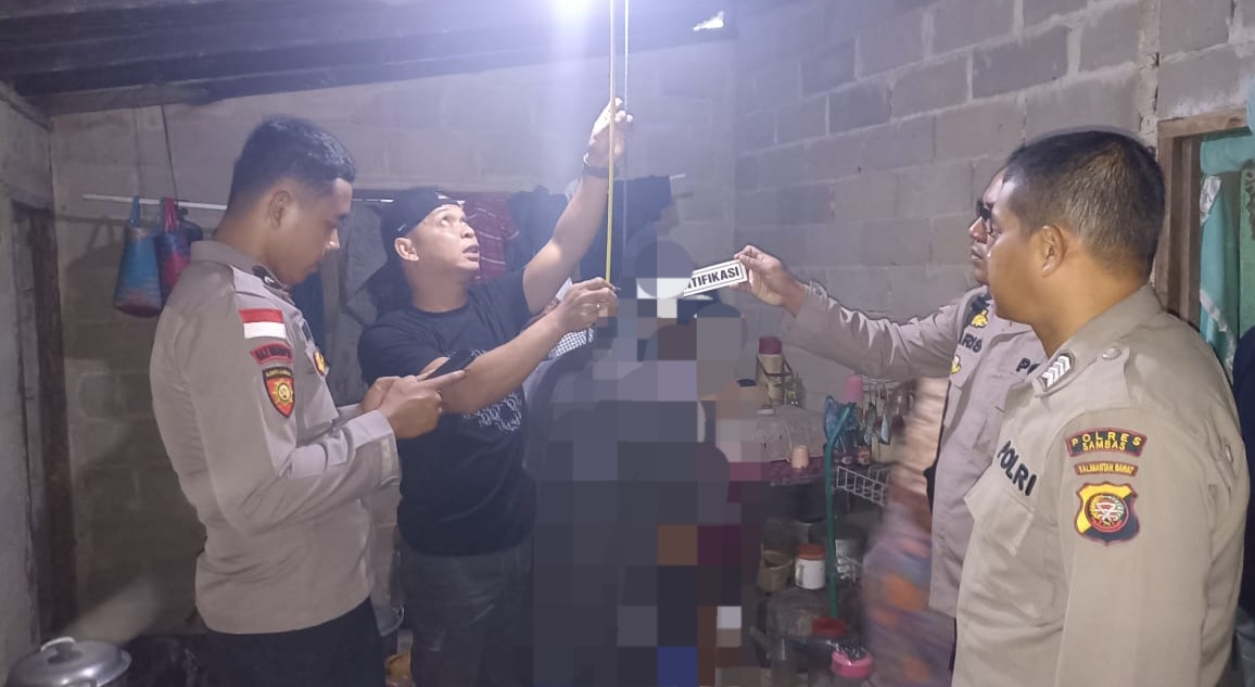 Seorang Pria di Kecamatan Paloh Ditemukan Tewas Gantung Diri