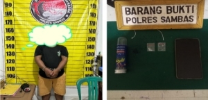 Operasi Pekat, Polres Sambas Kembali Amankan Seorang Pengedar Sabu