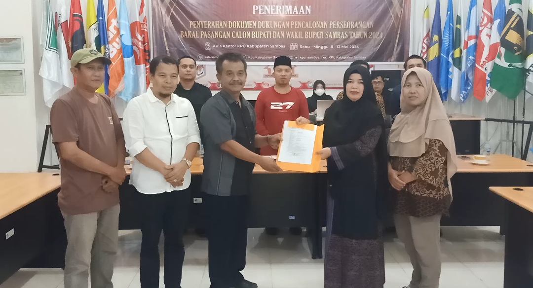 Misni-Mariadi Penuhi Syarat Dukungan Silon KPU Sambas