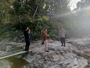 Tim Gabungan TNI POLRI dan BKSDA Cek Lokasi PETI di Kawasan Gunung Asuansang Sambas