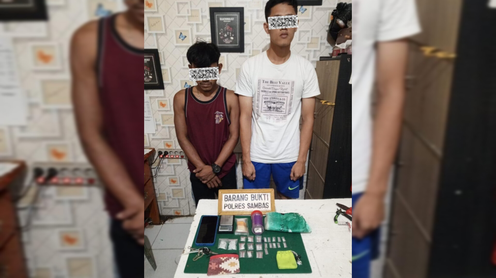 Polres Sambas Tangkap Dua Pengedar Narkotika Jenis Sabu