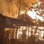 Kebakaran Tiga Rumah Warga di Kecamatan Pemangkat