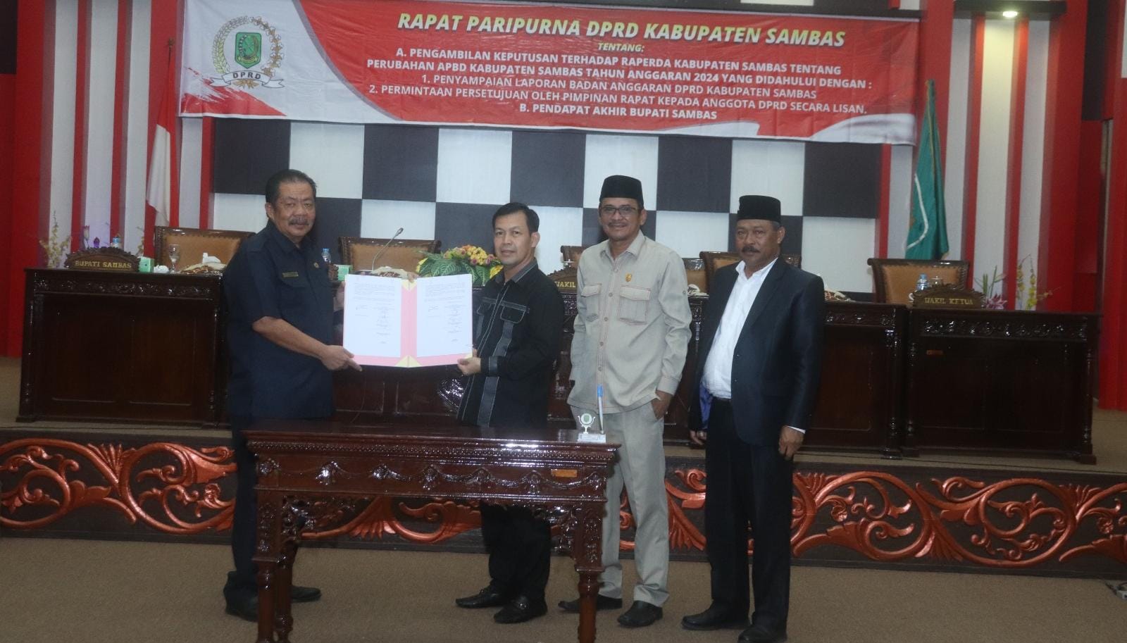 Raperda APBD 2024 Perubahan Disahkan