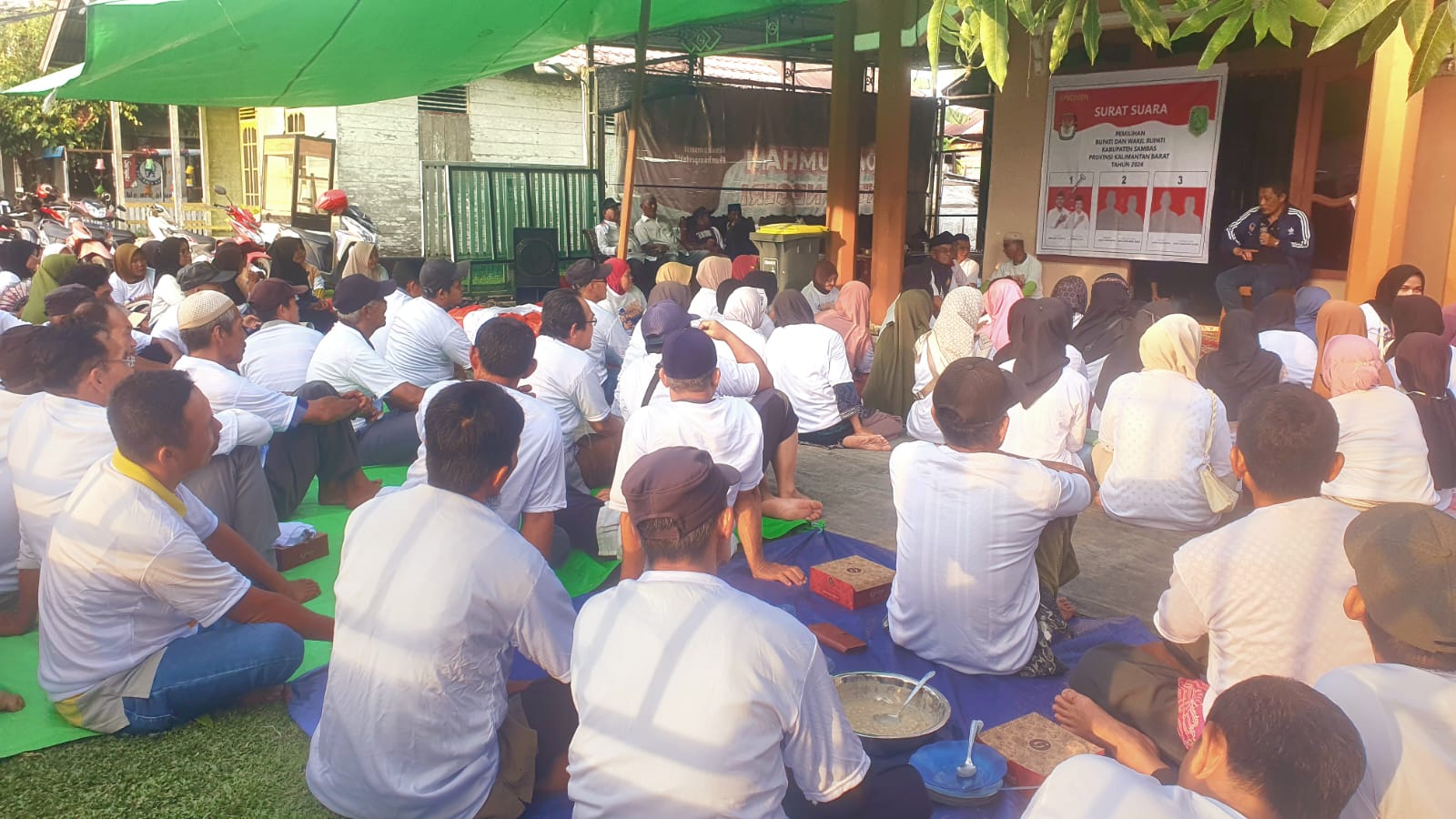 Ratusan Pendukung Hadiri Kampanye Dialogis Fahrur Rofi di Desa Mensungai