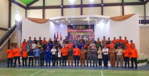 Kantor Pencarian dan Pertolongan Pontianak Gelar Latihan SAR Gabungan Kecelakaan Kapal di Perairan Kabupaten Sambas