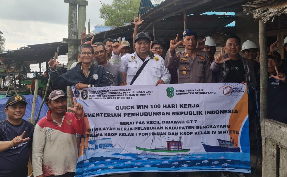 KSOP Sintete Berikan Layanan Gerai E-Pass Kecil Gratis untuk Nelayan Kabupaten Bengkayang