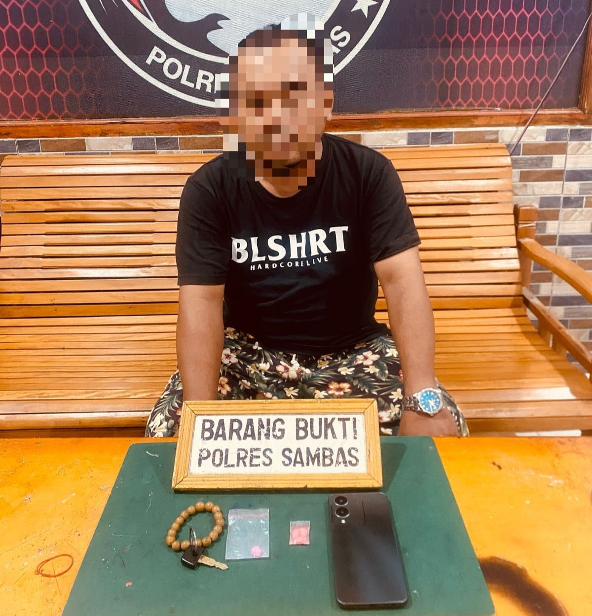 Polres Sambas Tangkap Seorang Pengedar Narkotika Jenis Ekstasi di Kecamatan Jawai