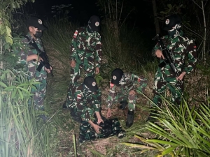 Satgas Pamtas RI-Malaysia Gagalkan Penyelundupan Narkoba 1 Kg di Perbatasan