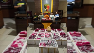 Polres Sambas Gagalkan Penyelundupan Kosmetik Ilegal dari Malaysia, Kerugian Negara Mencapai Rp120 Juta