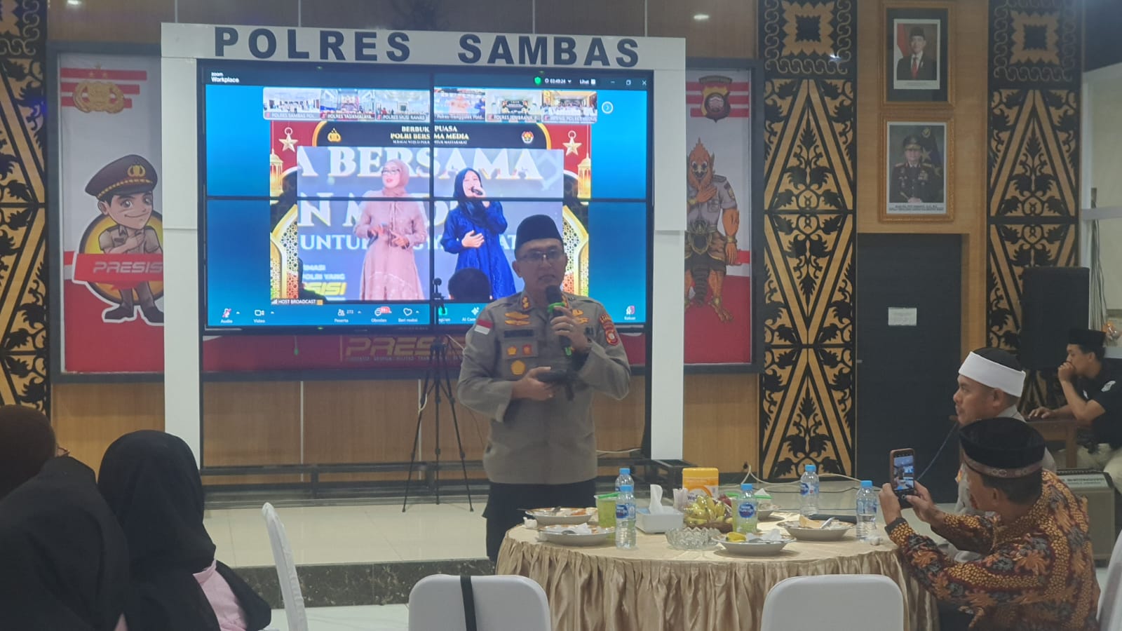 Polres Sambas Gelar Berbuka Puasa Bersama, Perkuat Sinergi dengan Media