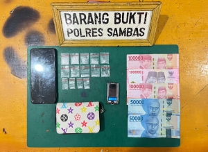 Polisi Tangkap Seorang Pengedar Narkotika Golongan I di Kecamatan Tebas