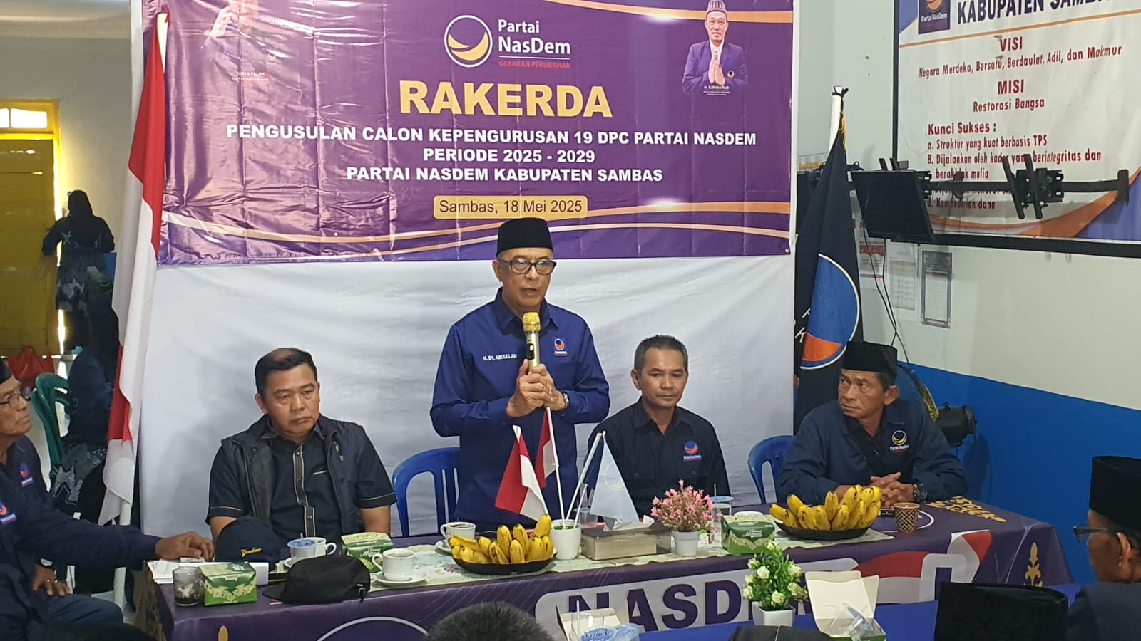 Ketua DPW Partai Nasdem Harap Kepengurusan Partai Nasdem Sambas Semakin Baik dan Solid