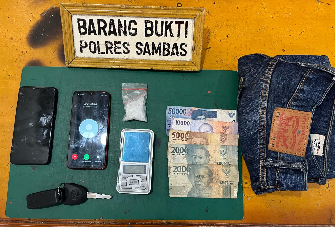 Polres Sambas Tangkap Tiga Orang Terduga Pelaku Peredaran Narkoba