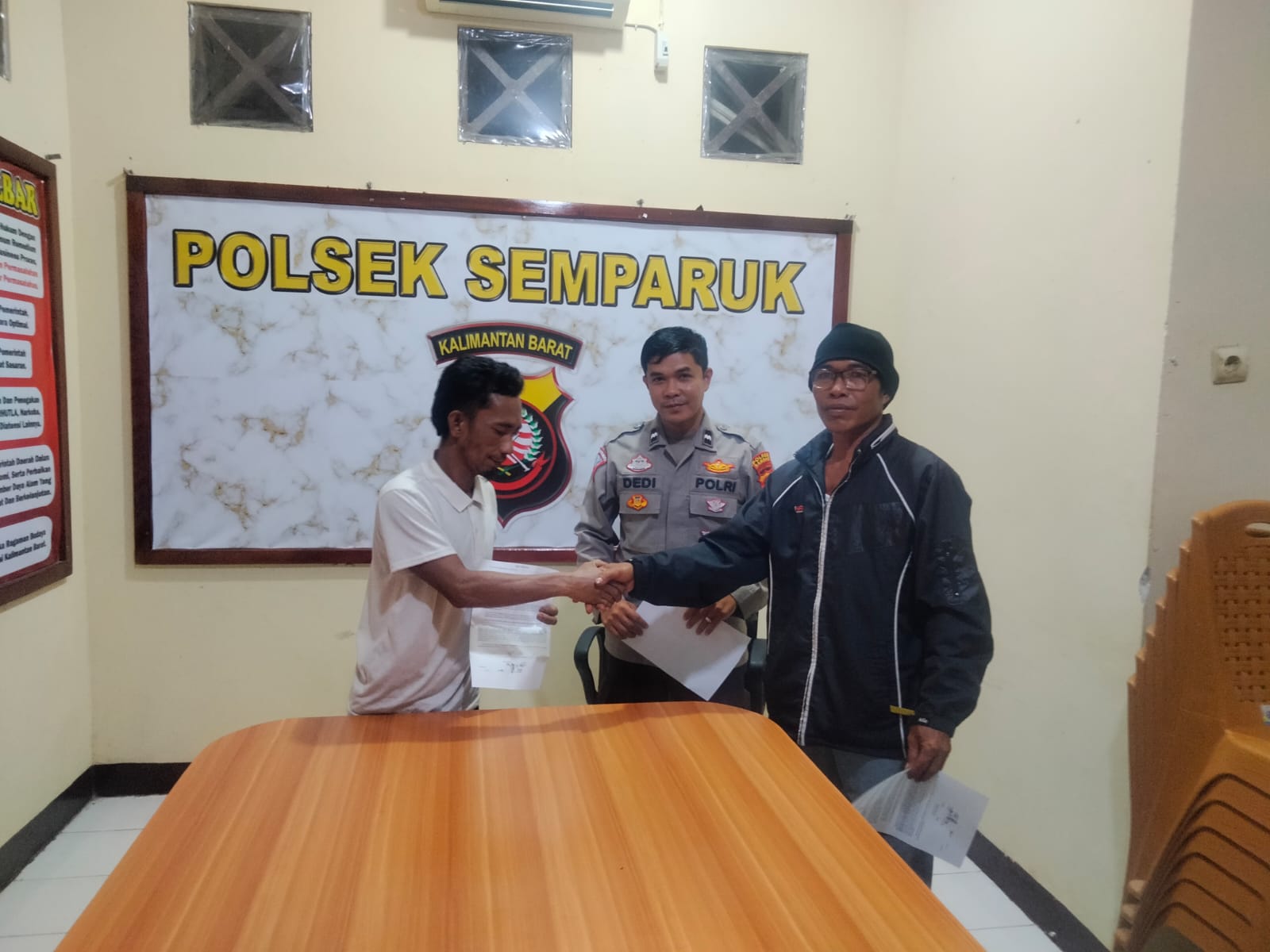 Lakalantas di Jalan Sintete Semparuk, Kedua Pihak Sepakati Penyelesaian Secara Kekeluargaan