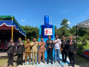 Berbagai Macam Agenda digelar Polres Sambas, Mulai dari Syukuran, Resmikan Sumur Bor dan Bedah Rumah
