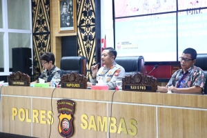 Polres Sambas Gelar Rapat Koordinasi Pengadaan dan Pengelolaan Jagung
