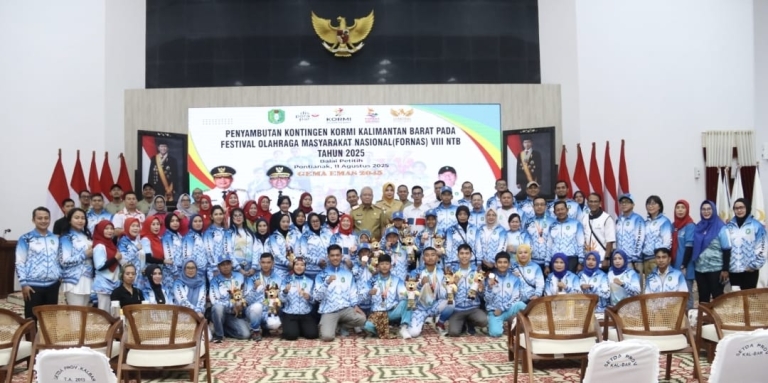 KORMI Kalbar Raih 22 Medali di FORNAS VIII NTB