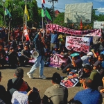 Aksi Demonstrasi Mahasiswa di Kabupaten Sambas, Ini Poin Tuntutan Disampaikan