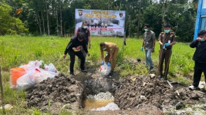 Ribuan Telur Penyu Hasil Sitaan Dimusnahkan 