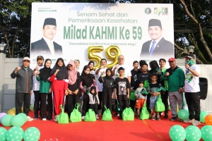 KAHMI Kalbar Meriahkan Milad Ke-59 Mulai Jalan Sehat Hingga Pemeriksaan Kesehatan Gratis