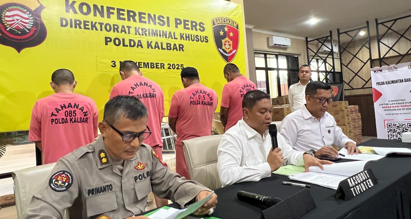 Polda Kalbar Ungkap 4 Kasus Besar Migas dan Kehutanan, 4 Tersangka Ditahan