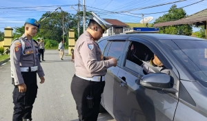 Satlantas Polres Sambas Periksa Kesiapan Anggota Jelang Operasi Zebra 2025