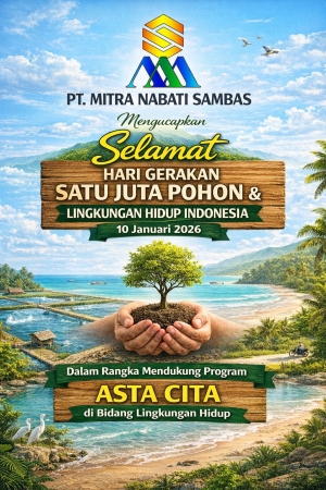 Hijaukan Bumi, Lestarikan Alam: Komitmen PT Mitra Nabati Sambas di Hari Gerakan Satu Juta Pohon