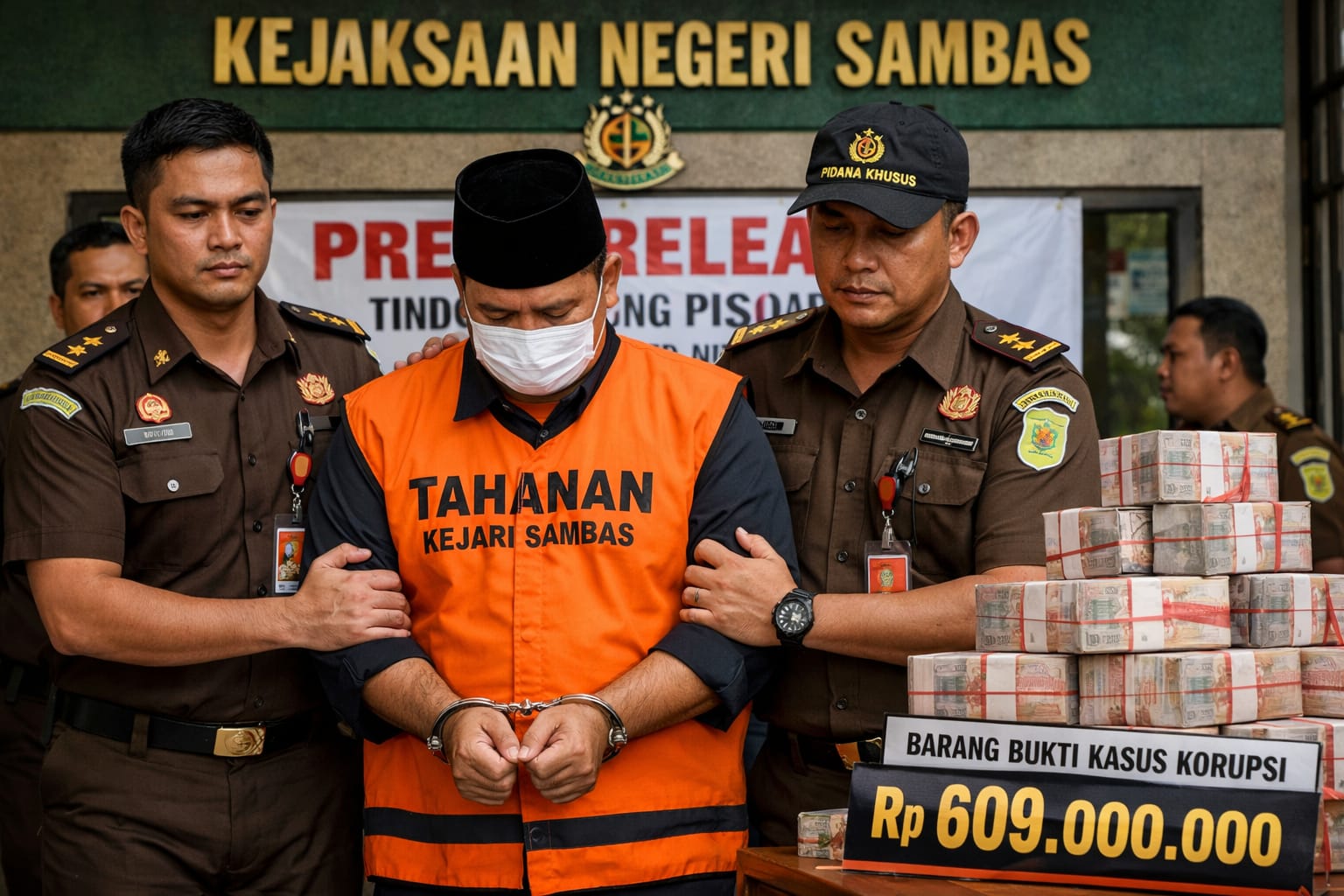 Kejari Sambas Tetapkan Kades Tebuah Elok Tersangka Korupsi Dana Desa, Negara Rugi Rp 609 Juta