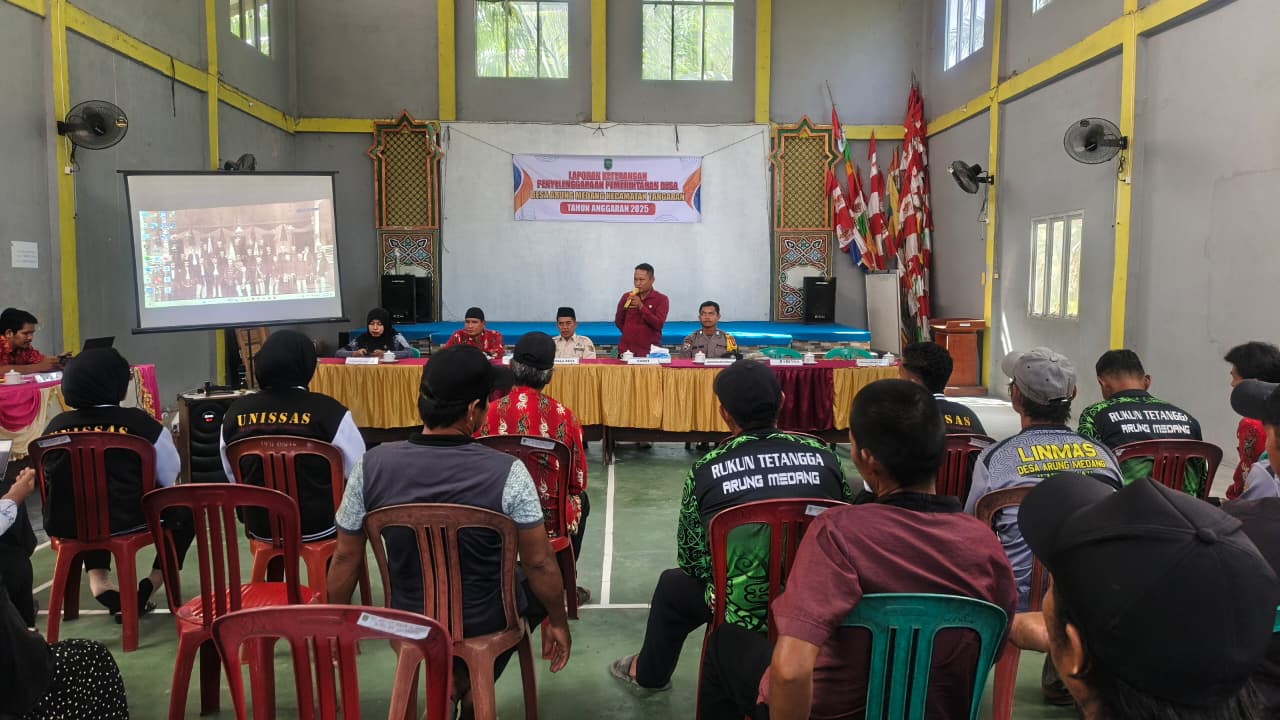 Desa Arung Medang Pertama Sampaikan LPPD-LKPPD 2025