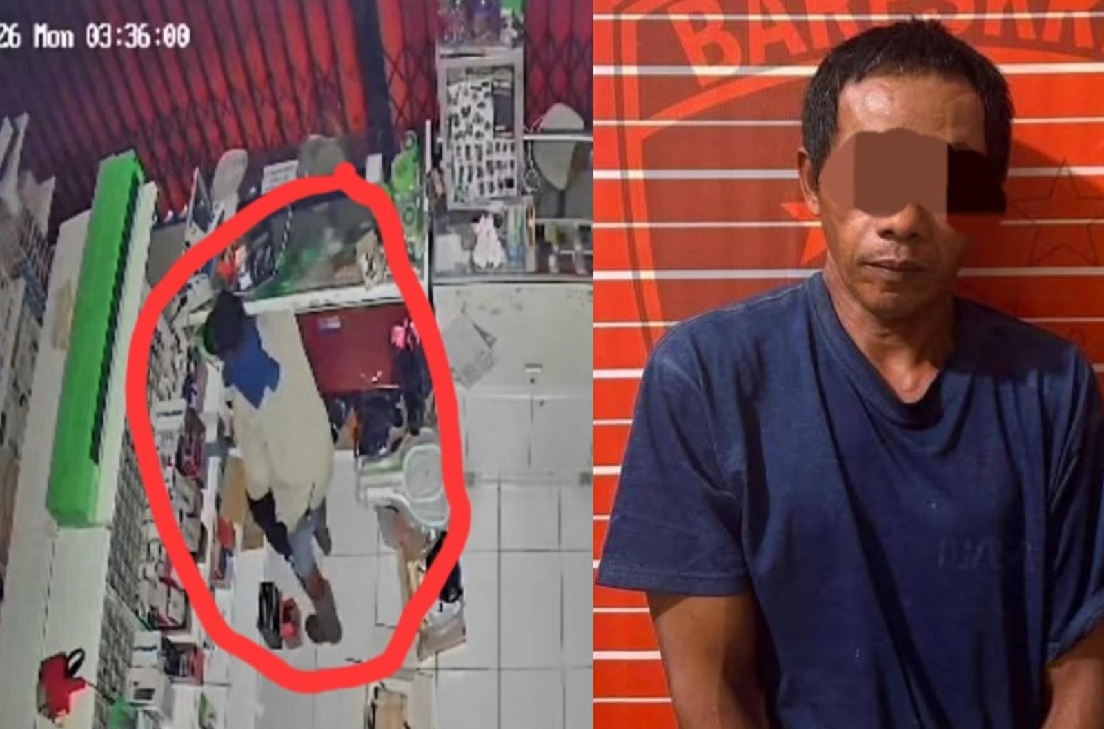 Gasak 47 HP dan 16 Powerbank, Pelaku Curat di Sajingan Besar Ditangkap Kurang dari 24 Jam