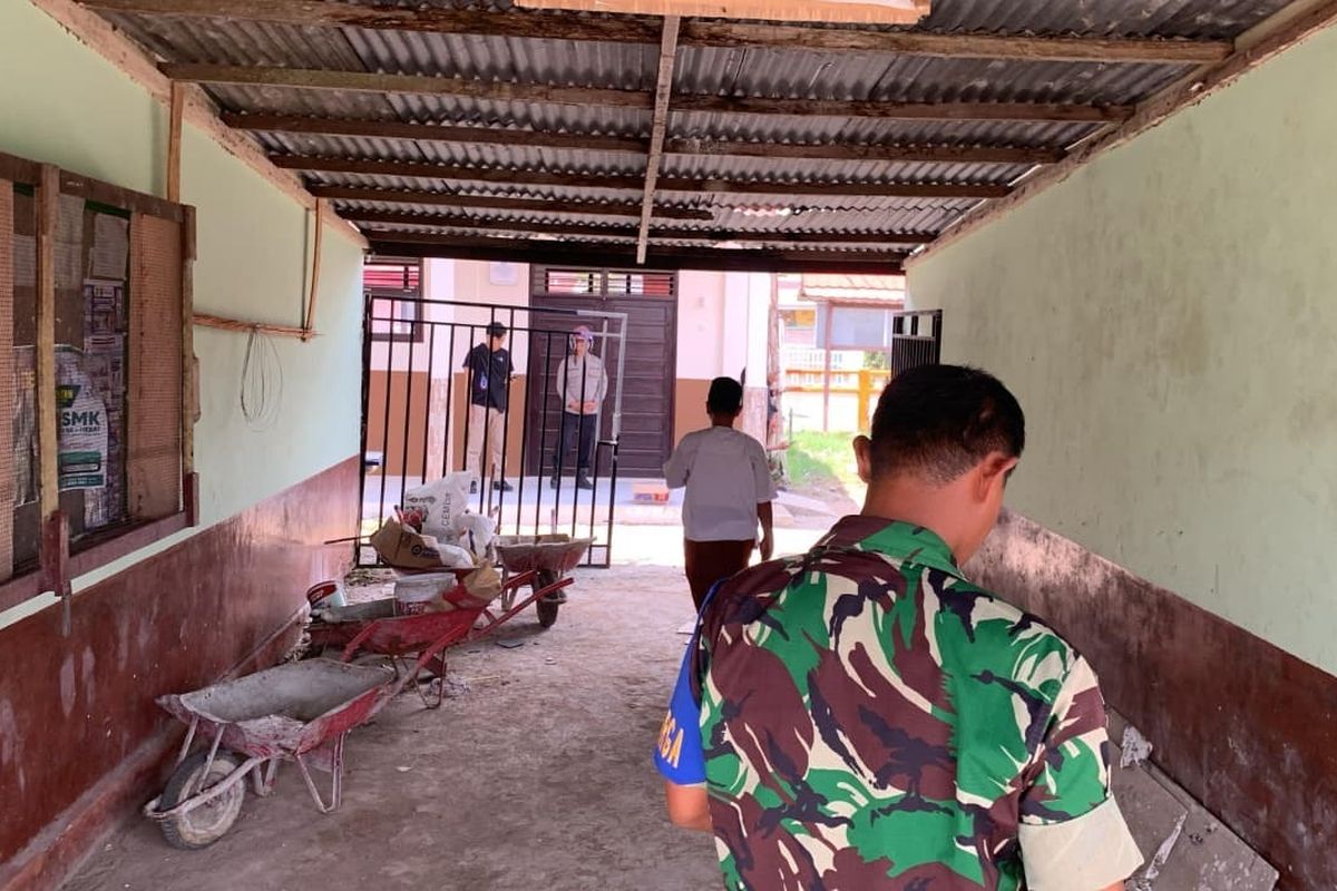 BREAKING NEWS – Aksi Pelemparan Bom Molotov Gegerkan SMPN 3 Sungai Raya, Polisi Amankan Terduga Pelaku