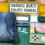 Polisi Tangkap Seorang Pengedar Sabu di Jawai, Puluhan Gram Barang Bukti Diamankan