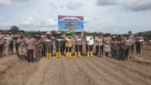 Polres Sambas Tanam Jagung di Kartiasa, Targetkan Peningkatan Produksi 2026