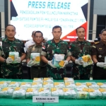 Satgas Pamtas Gagalkan Penyelundupan 55,297 Kg Sabu di Perbatasan Sambas