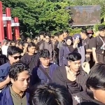 Mahasiswa Tolak Anggota DPRD Kalbar Berorasi Saat Aksi di Bundaran Digulis