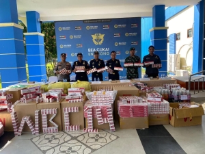 Bea Cukai Sintete dan Entikong Musnahkan BMMN Senilai Rp1,2 Miliar