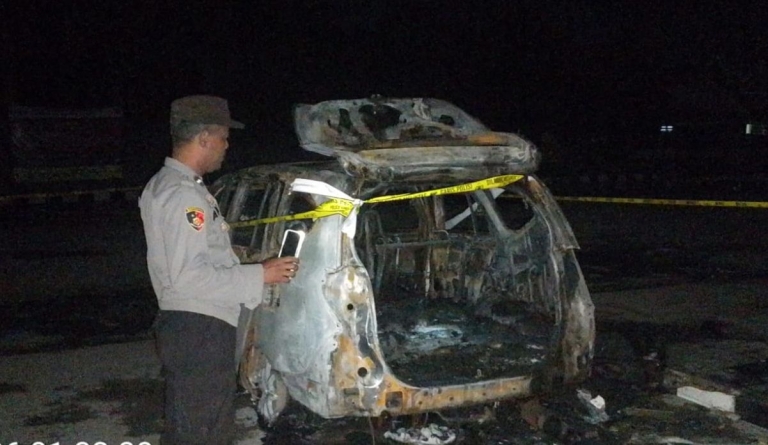 Mobil Terbakar Saat Isi BBM di SPBU Semparuk, Pengemudi Alami Luka Bakar