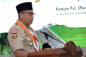 Gubernur Norsan Ajak Pramuka Jadi Gerakan Aktif Membentuk Karakter Generasi Muda