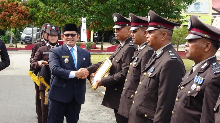 Sinergi Polri dan Pemkab Sambas Makin Kuat, Wabup Sampaikan Apresiasi di HUT Bhayangkara