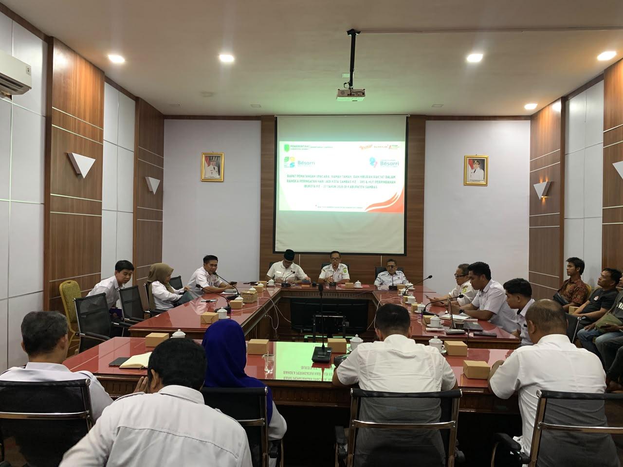 Pemkab Sambas Matangkan Persiapan Hari Jadi Kota Sambas ke-395