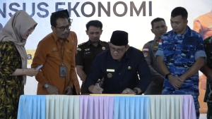 Wabup Heroaldi Lepas 566 Petugas Sensus Ekonomi 2026 di Sambas
