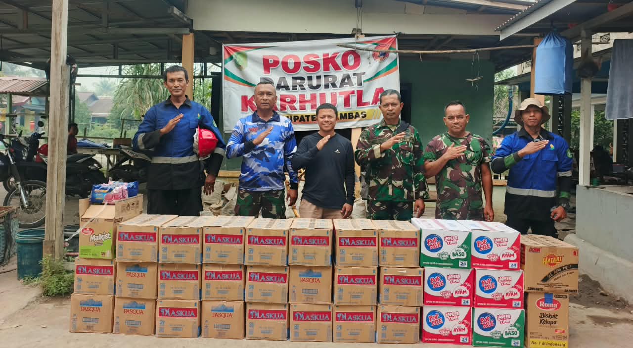 Mitra SPPG Sungai Baru Turut Peduli, Salurkan Bantuan Logistik untuk Tim Karhutla di Desa Berlimang