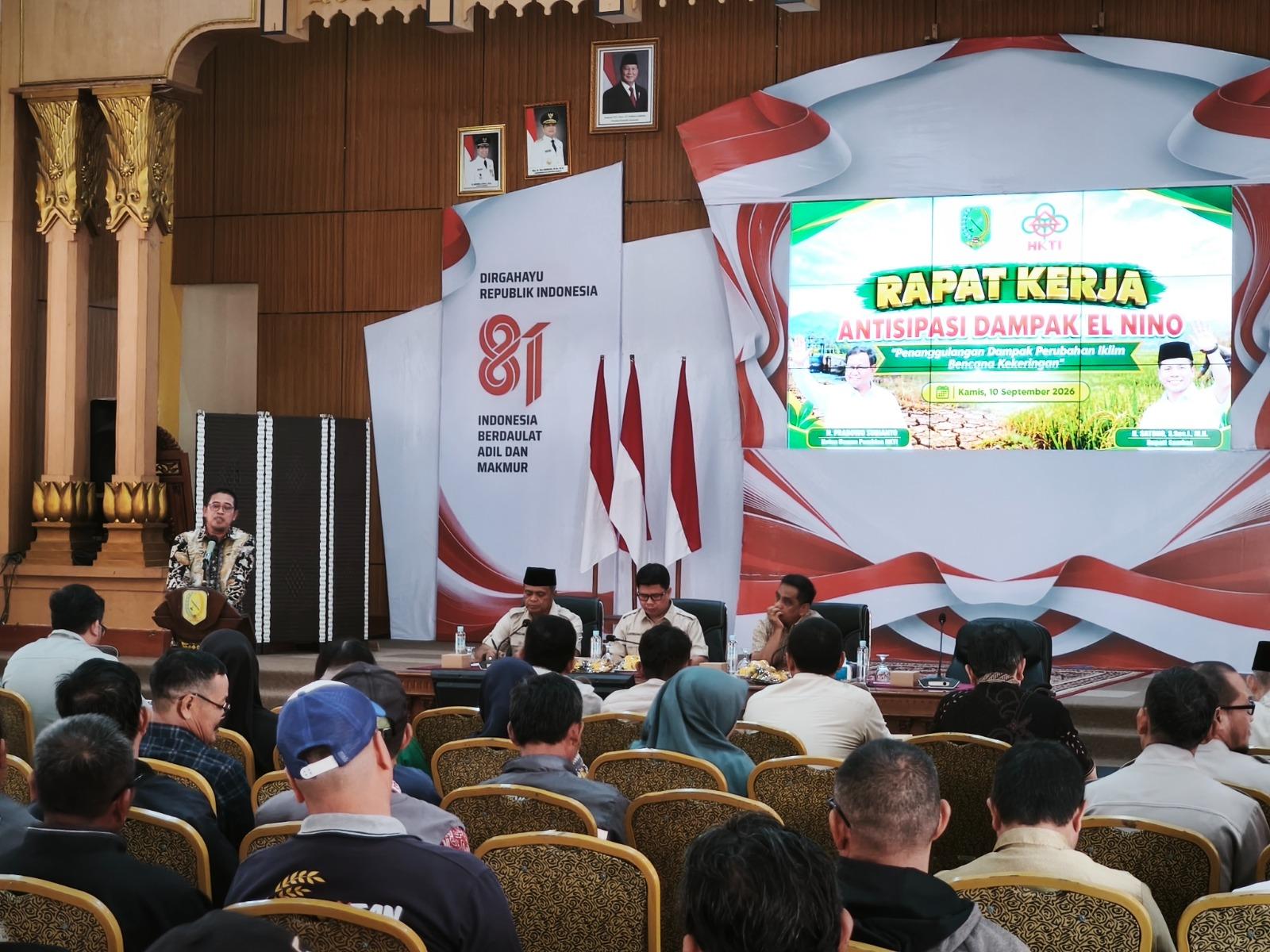 Bupati Satono Pimpin Rapat Antisipasi El Nino, Ketersediaan Air Bersih Jadi Perhatian