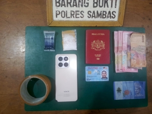 WNA Malaysia Kepergok Bawa Sabu Masuk Indonesia, 9,2 Gram Disita Polisi