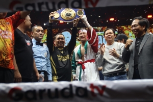 Daud Yordan Taklukkan Petinju Filipina, Gubernur Ria Norsan Beri Apresiasi
